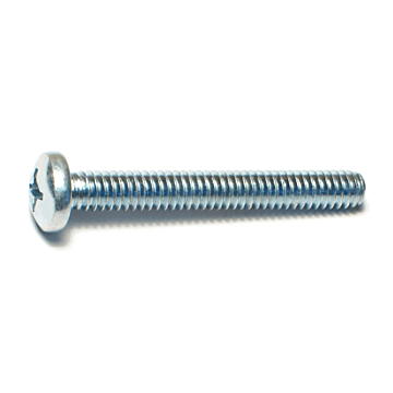 1/4"-20 x 2" Phillips Pan Head, Machine Screw, Zinc (Bulk Box 1 lb)