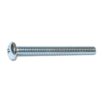 1/4"-20 x 2-1/2" Phillips Pan Head, Machine Screw, Zinc (Bulk Box 1 lb)