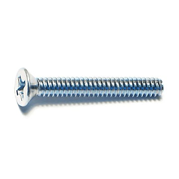 6-32 x 1" Phillips Flat Head, Machine Screw, Zinc (Bulk Box 1 lb)