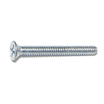 6-32 x 1-1/4" Phillips Flat Head, Machine Screw, Zinc (Bulk Box 1 lb)