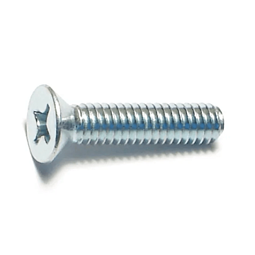 8-32 x 3/4" Phillips Flat Head, Machine Screw, Zinc (Bulk Box 1 lb)