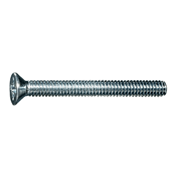 8-32 x 1-1/2" Phillips Flat Head, Machine Screw, Zinc (Bulk Box 1 lb)
