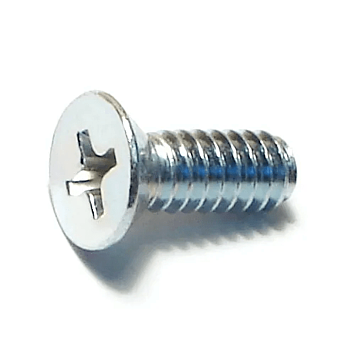 10-24 x 1/2" Phillips Flat Head, Machine Screw, Zinc (Bulk Box 1 lb)