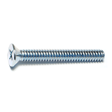 10-24 x 1-1/2" Phillips Flat Head, Machine Screw, Zinc (Bulk Box 1 lb)
