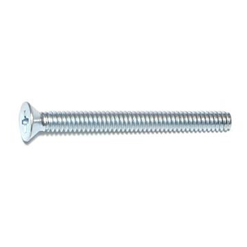 10-24 x 2" Phillips Flat Head, Machine Screw, Zinc (Bulk Box 1 lb)