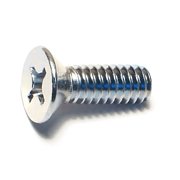 1/4"-20 x 3/4" Phillips Flat Head, Machine Screw, Zinc (Bulk Box 1 lb)
