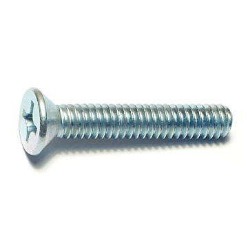 1/4"-20 x 1-1/2" Phillips Flat Head, Machine Screw, Zinc (Bulk Box 1 lb)