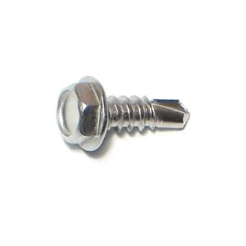 #8 x 1/2" Hex Washer Head, Self-Drilling Screw, Zinc (Bulk Box 1 lb)