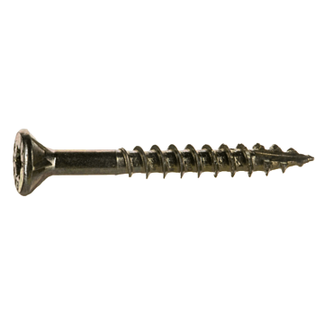 #6 x 1-1/4" Star Flat Head, Wood Screw, Yellow Zinc (Bulk Box 1 lb)