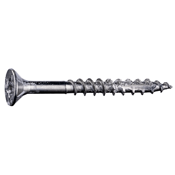 #9 x 1-3/4" Star Flat Head, Wood Screw, Stainless Steel (Bulk Box 1 lb)