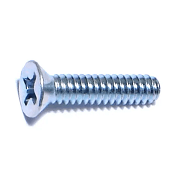 6-32 x 5/8" Phillips Flat Head, Machine Screw, Zinc (Bulk Box 1 lb)