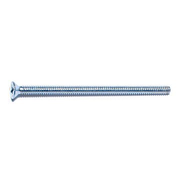 6-32 x 2-1/2" Phillips Flat Head, Machine Screw, Zinc (Bulk Box 1 lb)