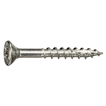 #9 x 1-1/2" Star Flat Head, Wood Screw, Stainless Steel (Bulk Box 1 lb)
