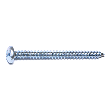 #14 x 3" Combo Pan Head, Sheet Metal Screw, Zinc (Bulk Box 1 lb)