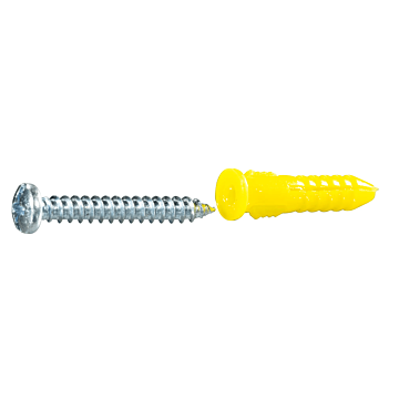 MIDWEST FASTENER Plastic Anchor Kit (30 pc) #4 to #8 x 7/8 in.