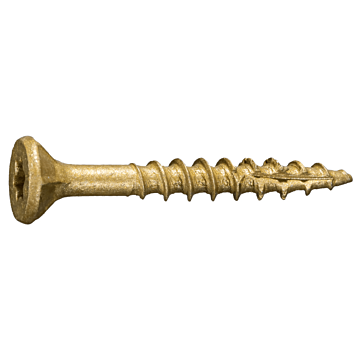#9 x 1-1/2" Star Flat Head, Wood Screw, XL1500 Coated, Tan (Bulk Box 1 lb)