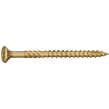 #9 x 2-1/2" Star Flat Head, Wood Screw, XL1500 Coated, Tan (Bulk Box 1 lb)