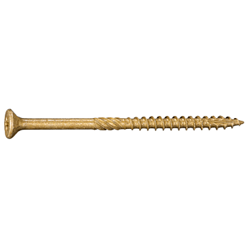 #9 x 3" Star Flat Head, Wood Screw, XL1500 Coated, Tan (Bulk Box 1 lb)