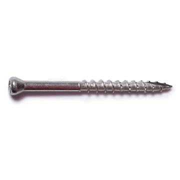 #8 x 2" Star Drive, Wood Screw, Stainless Steel (Bulk Box 1 lb)