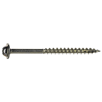 #9 x 2-1/2" Star Truss Head, Wood Screw, Zinc (Bulk Box 1 lb)