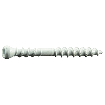 #8 x 1-5/8" Star Drive, Trim Head Screw, XL1500 Coated, White (Bulk Box 1 lb)