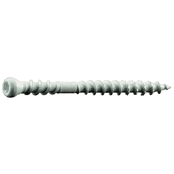 #8 x 2" Star Drive, Trim Head Screw, XL1500 Coated, White (Bulk Box 1 lb)