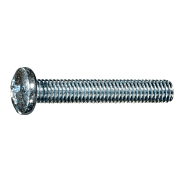 10-32 x 1-1/4" Phillips Pan Head, Machine Screw, Zinc (Bulk Box 1 lb)