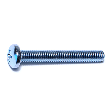 10-32 x 1-1/2" Phillips Pan Head, Machine Screw, Zinc (Bulk Box 1 lb)