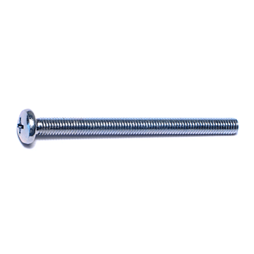 10-32 x 2-1/2" Phillips Pan Head, Machine Screw, Zinc (Bulk Box 1 lb)
