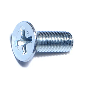 10-32 x 1/2" Phillips Flat Head, Machine Screw, Zinc (Bulk Box 1 lb)