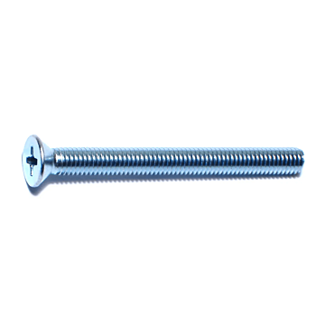 10-32 x 2" Phillips Flat Head, Machine Screw, Zinc (Bulk Box 1 lb)
