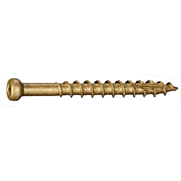 #8 x 1-5/8" Star Drive, Trim Head Screw, XL1500 Coated, Tan (Bulk Box 1 lb)