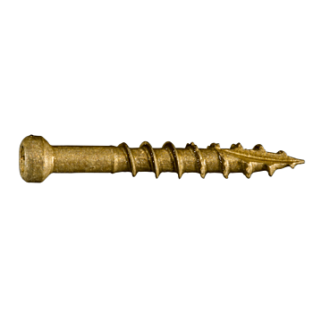 #8 x 1-1/4" Star Drive, Trim Head Screw, XL1500 Coated, Tan (Bulk Box 1 lb)