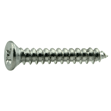 #4 x 3/4" Phillips Flat Head, Wood Screw, Zinc (Bulk Box 22 pk)