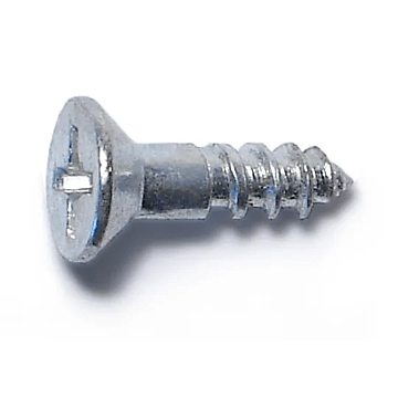 #6 x 1/2" Phillips Flat Head, Wood Screw, Zinc (Bulk Box 24 pk)