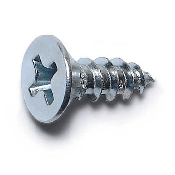 #8 x 1/2" Phillips Flat Head, Wood Screw, Zinc (Bulk Box 20 pk)