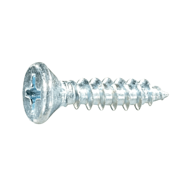 #8 x 3/4" Phillips Flat Head, Wood Screw, Zinc (Bulk Box 16 pk)