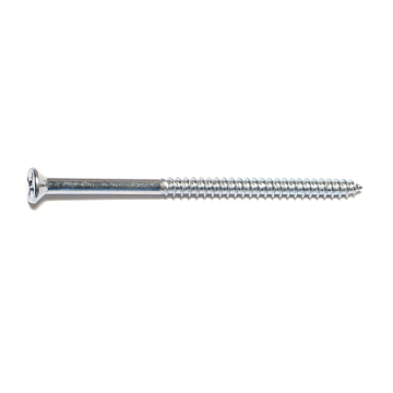 #8 x 3" Phillips Flat Head, Wood Screw, Zinc (Bulk Box 5 pk)