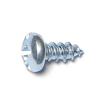 #8 x 3/8" Combo Pan Head, Sheet Metal Screw, Zinc (Bulk Box 18 pk)