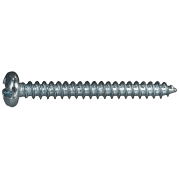 #8 x 1-1/2" Combo Pan Head, Sheet Metal Screw, Zinc (Bulk Box 8 pk)