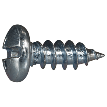 #10 x 1/2" Combo Pan Head, Sheet Metal Screw, Zinc (Bulk Box 12 pk)