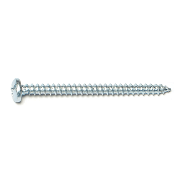 #10 x 2-1/2" Combo Pan Head, Sheet Metal Screw, Zinc (Bulk Box 4 pk)