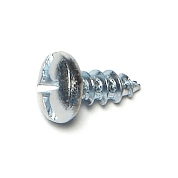 #12 x 1/2" Combo Pan Head, Sheet Metal Screw, Zinc (Bulk Box 10 pk)