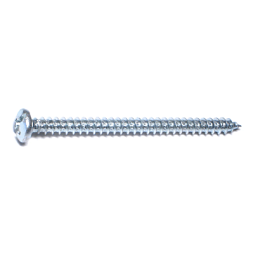 #12 x 3" Combo Pan Head, Sheet Metal Screw, Zinc (Bulk Box 3 pk)