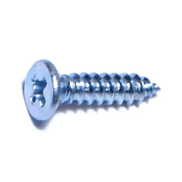 #4 x 1/2" Phillips Flat Head, Sheet Metal Screw, Zinc (Bulk Box 24 pk)