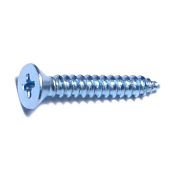 #4 x 3/4" Phillips Flat Head, Sheet Metal Screw, Zinc (Bulk Box 22 pk)