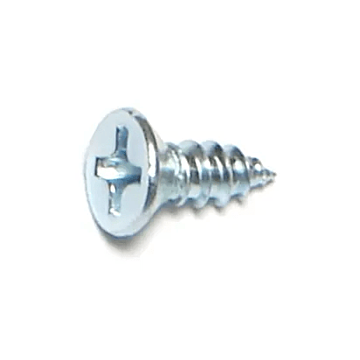 #6 x 3/8" Phillips Flat Head, Sheet Metal Screw, Zinc (Bulk Box 24 pk)