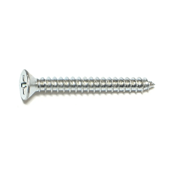 #6 x 1-1/4" Phillips Flat Head, Sheet Metal Screw, Zinc (Bulk Box 12 pk)