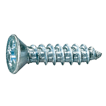 #8 x 3/4" Phillips Flat Head, Sheet Metal Screw, Zinc (Bulk Box 14 pk)