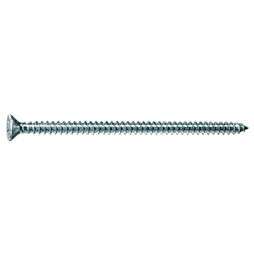 #8 x 3" Phillips Flat Head, Sheet Metal Screw, Zinc (Bulk Box 4 pk)